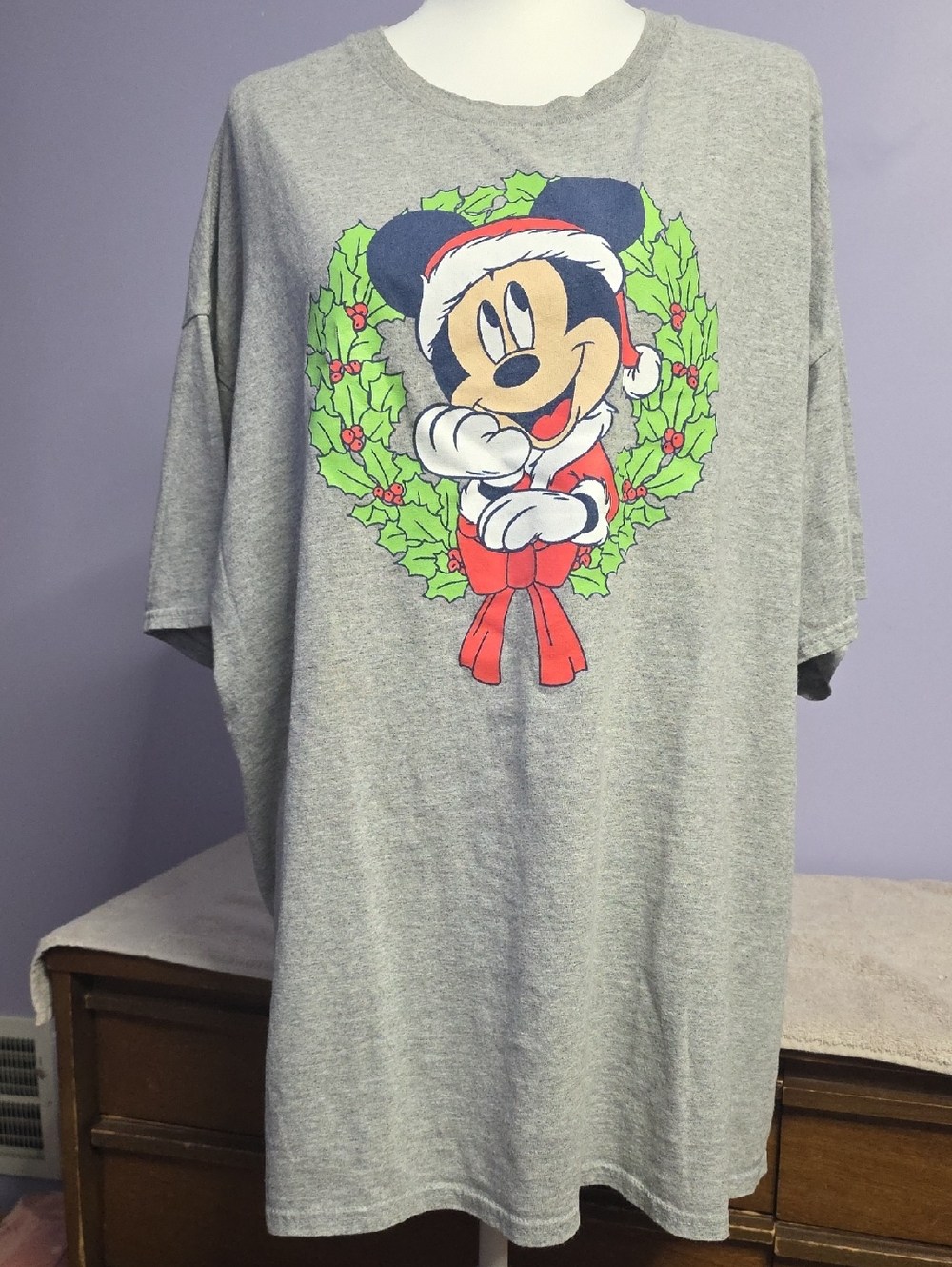 Disney Gray Mickey Mouse Logo Tee